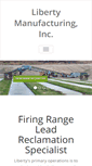 Mobile Screenshot of libertymanufacturing.com