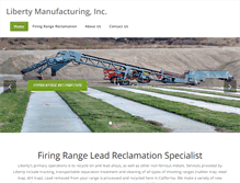 Tablet Screenshot of libertymanufacturing.com